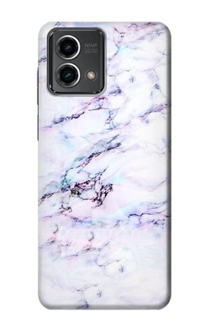 W3215 Seamless Pink Marble Hard Case and Leather Flip Case For Motorola Moto G Stylus 5G (2023)