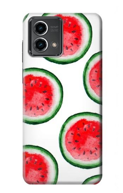 W3236 Watermelon Pattern Hard Case and Leather Flip Case For Motorola Moto G Stylus 5G (2023)