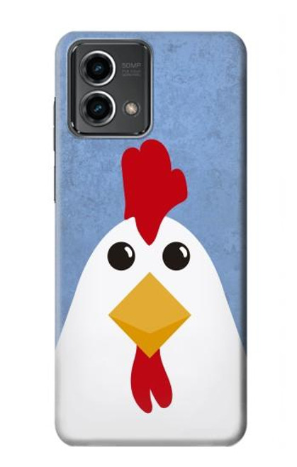 W3254 Chicken Cartoon Hard Case and Leather Flip Case For Motorola Moto G Stylus 5G (2023)