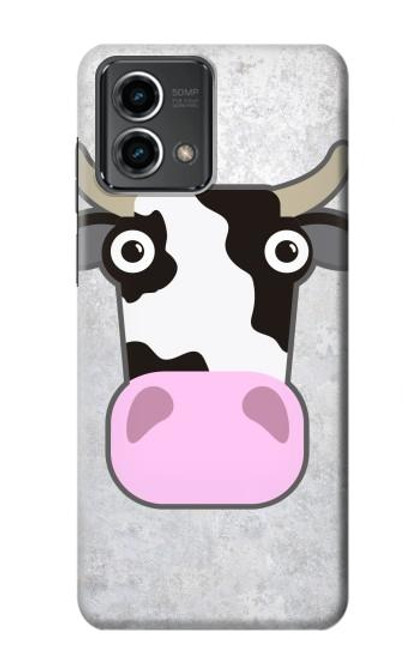 W3257 Cow Cartoon Hard Case and Leather Flip Case For Motorola Moto G Stylus 5G (2023)