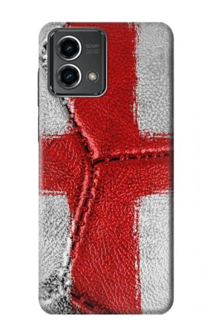 W3316 England Flag Vintage Football Graphic Hard Case and Leather Flip Case For Motorola Moto G Stylus 5G (2023)