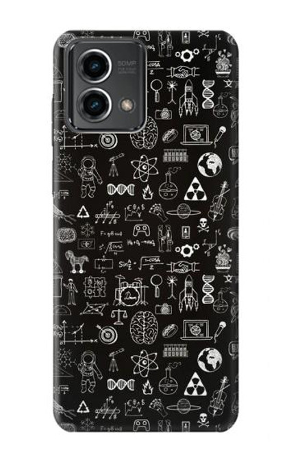 W3426 Blackboard Science Hard Case and Leather Flip Case For Motorola Moto G Stylus 5G (2023)