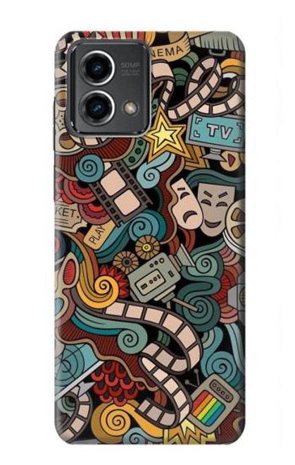 W3480 Movie Acting Entertainment Hard Case and Leather Flip Case For Motorola Moto G Stylus 5G (2023)