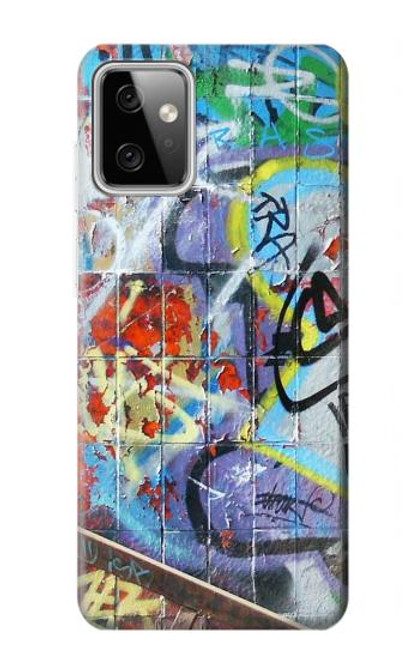 W0588 Wall Graffiti Hard Case and Leather Flip Case For Motorola Moto G Power (2023) 5G