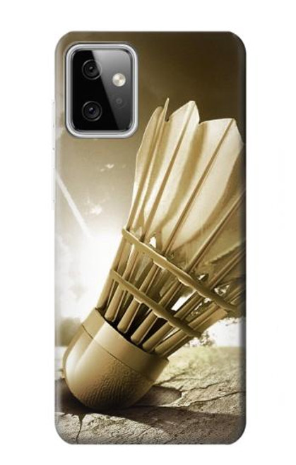 W0979 Badminton Sport Art Hard Case and Leather Flip Case For Motorola Moto G Power (2023) 5G