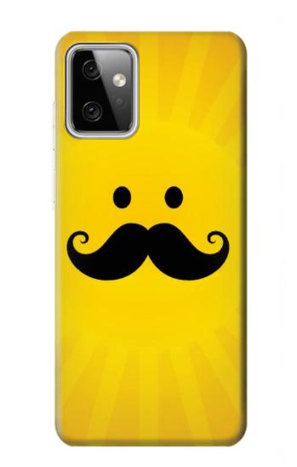 W1145 Yellow Mustache Sun Hard Case and Leather Flip Case For Motorola Moto G Power (2023) 5G