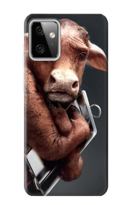 W1271 Crazy Cow Hard Case and Leather Flip Case For Motorola Moto G Power (2023) 5G