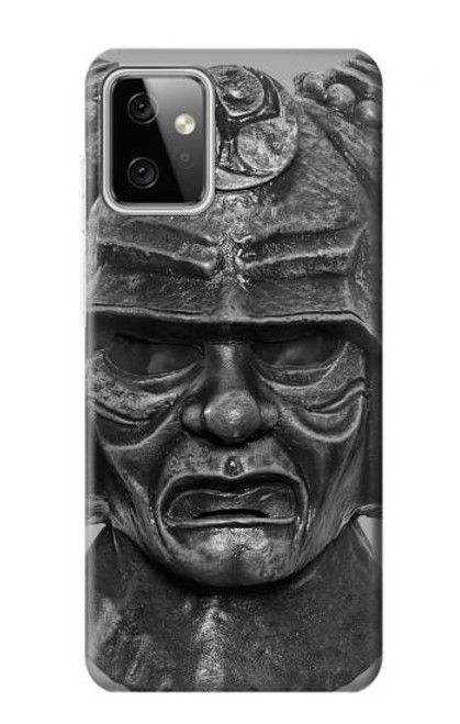 W1827 Japan Samurai Helmet Hard Case and Leather Flip Case For Motorola Moto G Power (2023) 5G