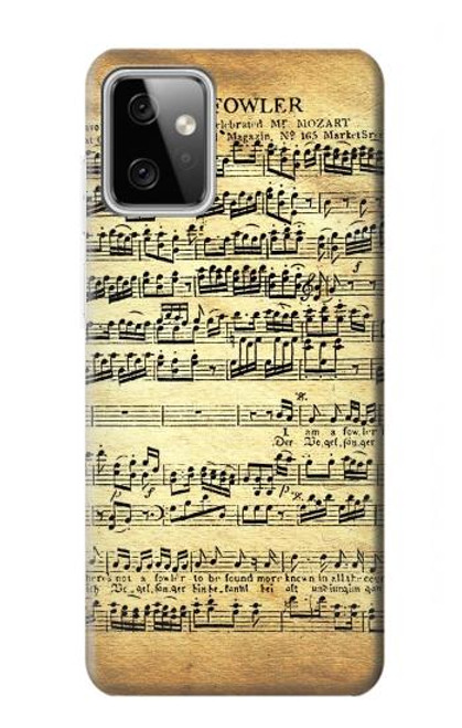 W2667 The Fowler Mozart Music Sheet Hard Case and Leather Flip Case For Motorola Moto G Power (2023) 5G