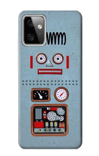 W3040 Retro Robot Toy Hard Case and Leather Flip Case For Motorola Moto G Power (2023) 5G