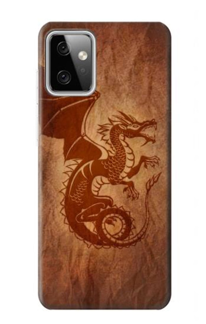 W3086 Red Dragon Tattoo Hard Case and Leather Flip Case For Motorola Moto G Power (2023) 5G