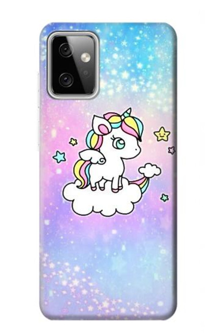 W3256 Cute Unicorn Cartoon Hard Case and Leather Flip Case For Motorola Moto G Power (2023) 5G