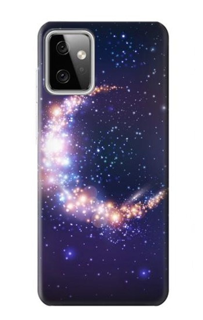 W3324 Crescent Moon Galaxy Hard Case and Leather Flip Case For Motorola Moto G Power (2023) 5G