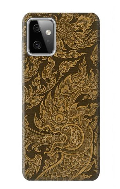 W3382 Thai Art Naga Hard Case and Leather Flip Case For Motorola Moto G Power (2023) 5G