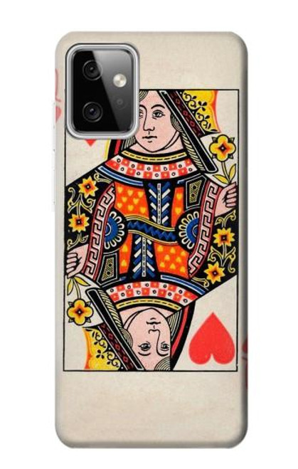 W3429 Queen Hearts Card Hard Case and Leather Flip Case For Motorola Moto G Power (2023) 5G