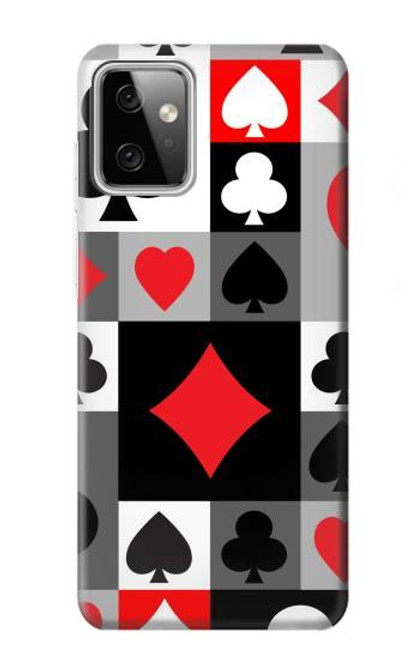 W3463 Poker Card Suit Hard Case and Leather Flip Case For Motorola Moto G Power (2023) 5G