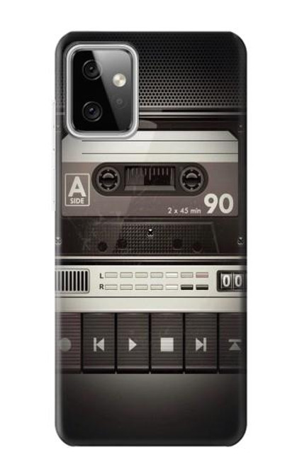 W3501 Vintage Cassette Player Hard Case and Leather Flip Case For Motorola Moto G Power (2023) 5G