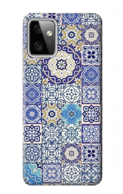 W3537 Moroccan Mosaic Pattern Hard Case and Leather Flip Case For Motorola Moto G Power (2023) 5G