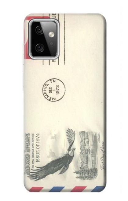 W3551 Vintage Airmail Envelope Art Hard Case and Leather Flip Case For Motorola Moto G Power (2023) 5G