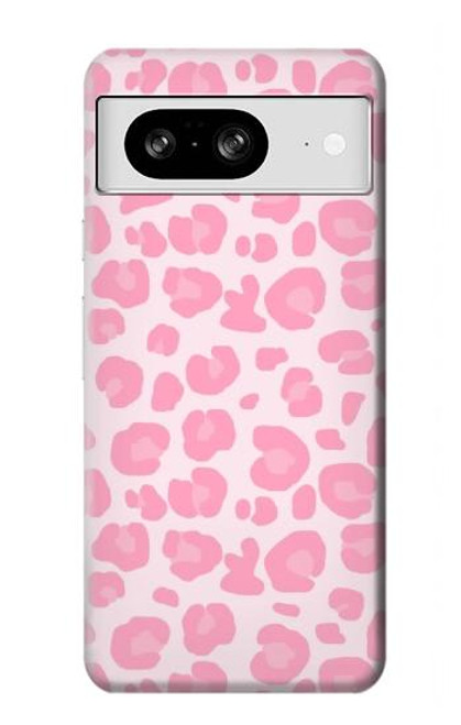 W2213 Pink Leopard Pattern Hard Case and Leather Flip Case For Google Pixel 8