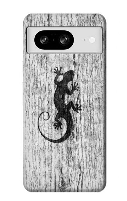 W2446 Gecko Wood Graphic Printed Hard Case and Leather Flip Case For Google Pixel 8