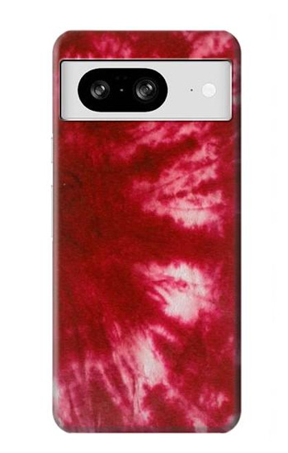 W2480 Tie Dye Red Hard Case and Leather Flip Case For Google Pixel 8