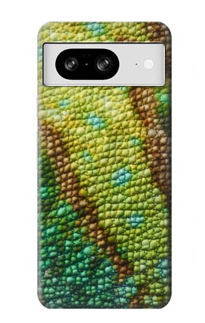 W3057 Lizard Skin Graphic Printed Hard Case and Leather Flip Case For Google Pixel 8