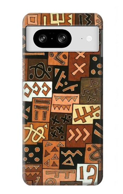 W3460 Mali Art Pattern Hard Case and Leather Flip Case For Google Pixel 8