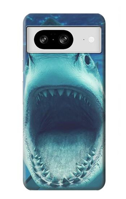 W3548 Tiger Shark Hard Case and Leather Flip Case For Google Pixel 8