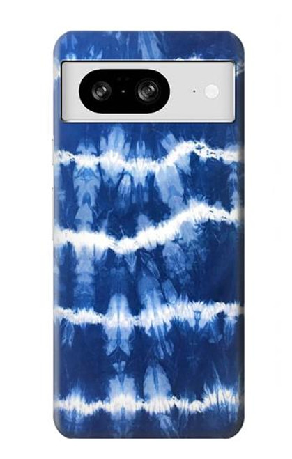 W3671 Blue Tie Dye Hard Case and Leather Flip Case For Google Pixel 8