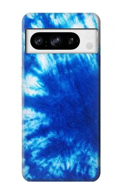 W1869 Tie Dye Blue Hard Case and Leather Flip Case For Google Pixel 8 pro