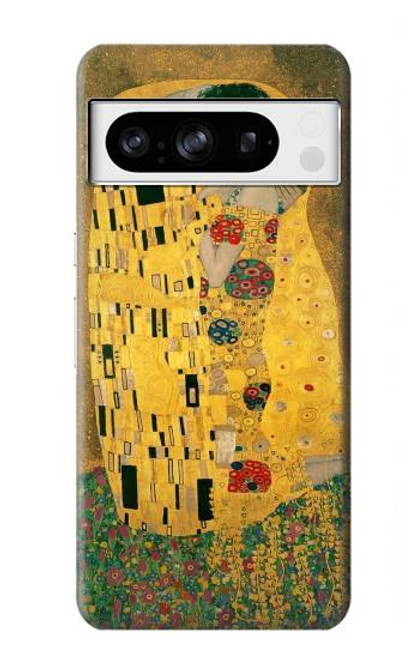 W2137 Gustav Klimt The Kiss Hard Case and Leather Flip Case For Google Pixel 8 pro
