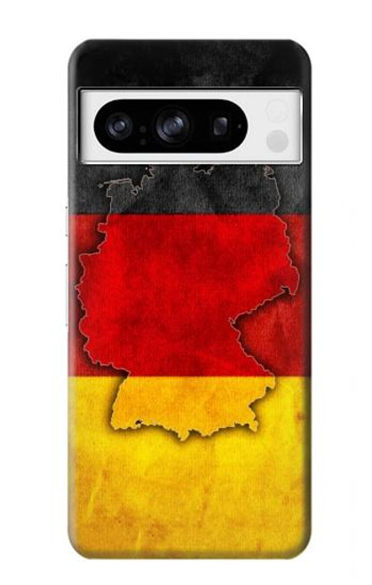 W2935 Germany Flag Map Hard Case and Leather Flip Case For Google Pixel 8 pro