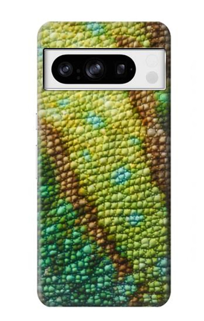 W3057 Lizard Skin Graphic Printed Hard Case and Leather Flip Case For Google Pixel 8 pro