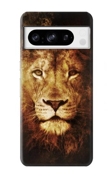 W3182 Lion Hard Case and Leather Flip Case For Google Pixel 8 pro