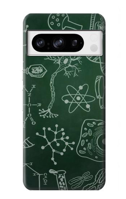 W3211 Science Green Board Hard Case and Leather Flip Case For Google Pixel 8 pro