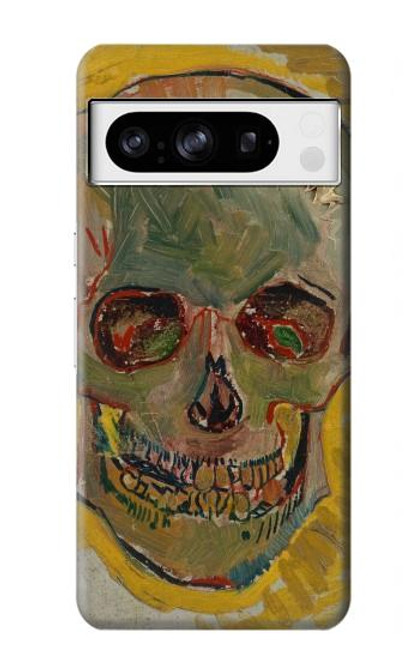 W3359 Vincent Van Gogh Skull Hard Case and Leather Flip Case For Google Pixel 8 pro