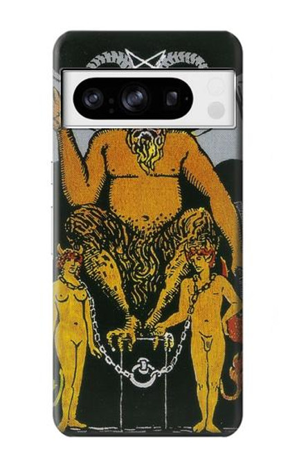 W3740 Tarot Card The Devil Hard Case and Leather Flip Case For Google Pixel 8 pro