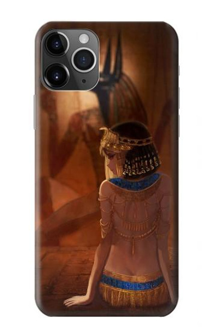 W3919 Egyptian Queen Cleopatra Anubis Hard Case and Leather Flip Case For iPhone 11 Pro