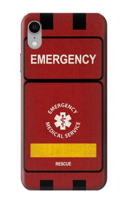 W3957 Emergency Medical Service Hard Case and Leather Flip Case For iPhone XR