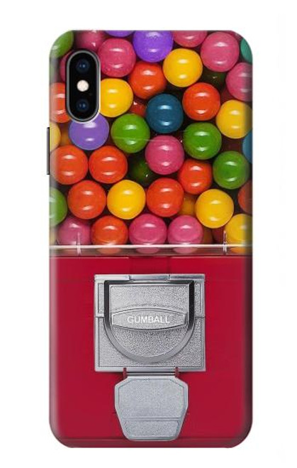 W3938 Gumball Capsule Game Graphic Hard Case and Leather Flip Case For iPhone X, iPhone XS