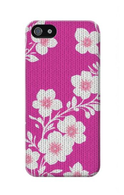 W3924 Cherry Blossom Pink Background Hard Case and Leather Flip Case For iPhone 5 5S SE