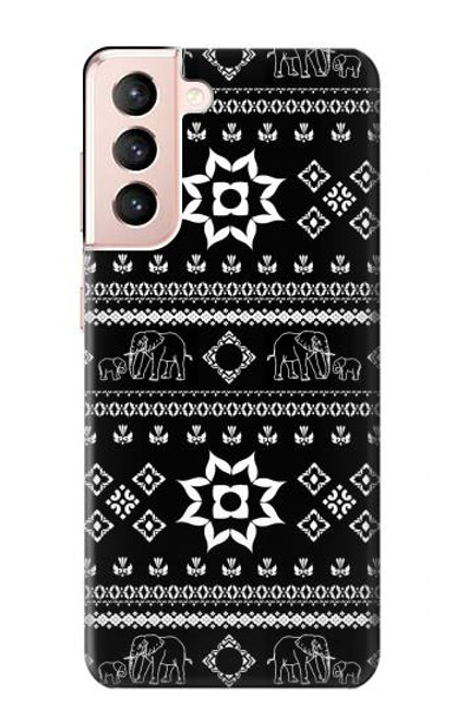 W3932 Elephant Pants Pattern Hard Case and Leather Flip Case For Samsung Galaxy S21 5G