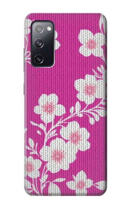 W3924 Cherry Blossom Pink Background Hard Case and Leather Flip Case For Samsung Galaxy S20 FE