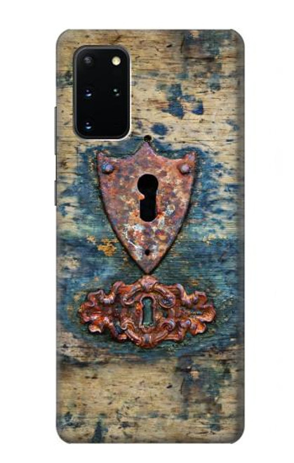 W3955 Vintage Keyhole Weather Door Hard Case and Leather Flip Case For Samsung Galaxy S20 Plus, Galaxy S20+