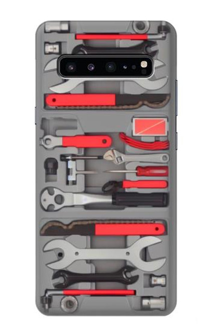 W3921 Bike Repair Tool Graphic Paint Hard Case and Leather Flip Case For Samsung Galaxy S10 5G