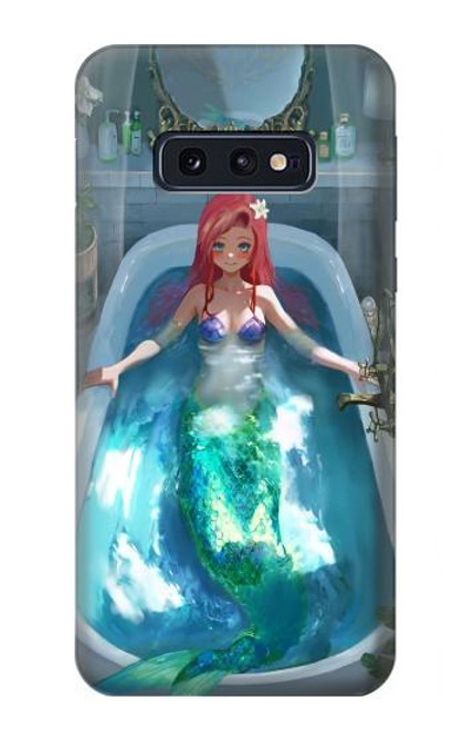 W3911 Cute Little Mermaid Aqua Spa Hard Case and Leather Flip Case For Samsung Galaxy S10e