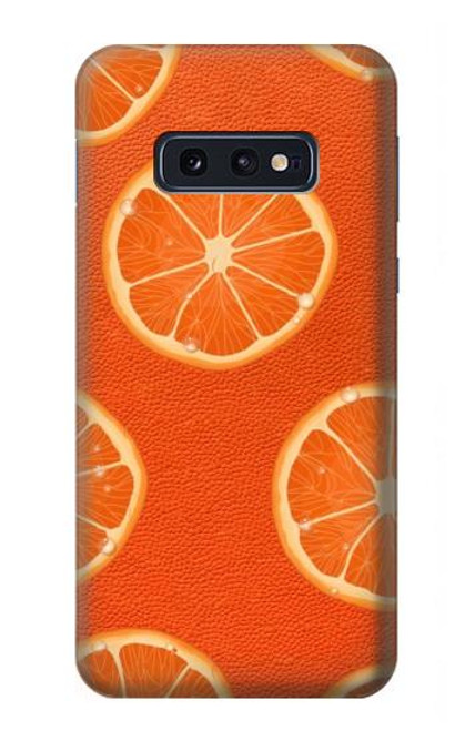 W3946 Seamless Orange Pattern Hard Case and Leather Flip Case For Samsung Galaxy S10e