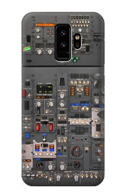 W3944 Overhead Panel Cockpit Hard Case and Leather Flip Case For Samsung Galaxy S9