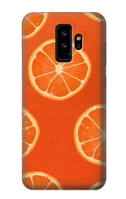 W3946 Seamless Orange Pattern Hard Case and Leather Flip Case For Samsung Galaxy S9